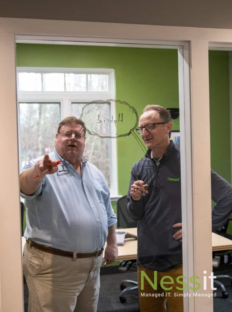 Team collaborating on a construction project, showcasing the benefits of Construction IT Services for successful outcomes.